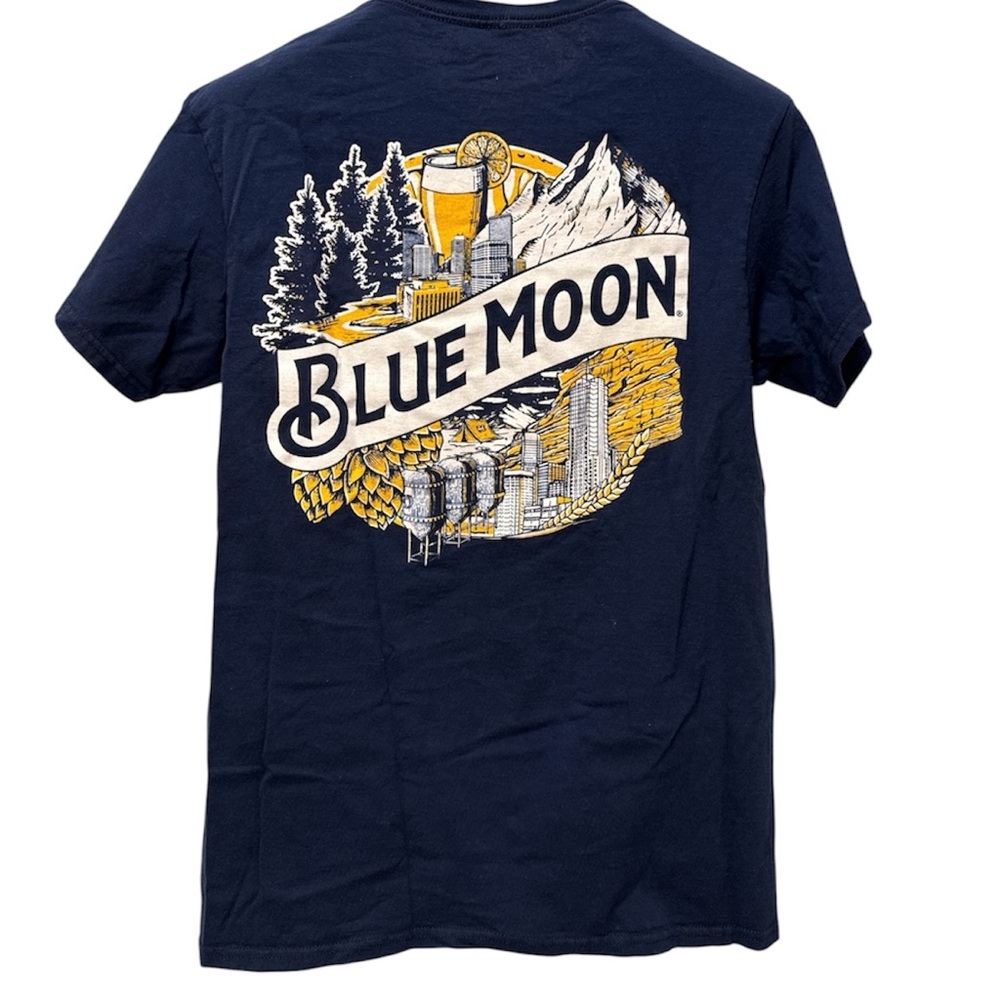 Blue Moon Men's Medium Navy T-shirt